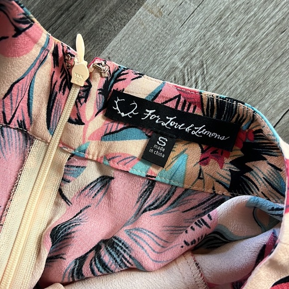 🌸For Love & Lemons Floral Skirt Crop Top Set Size Small - Picture 7 of 12